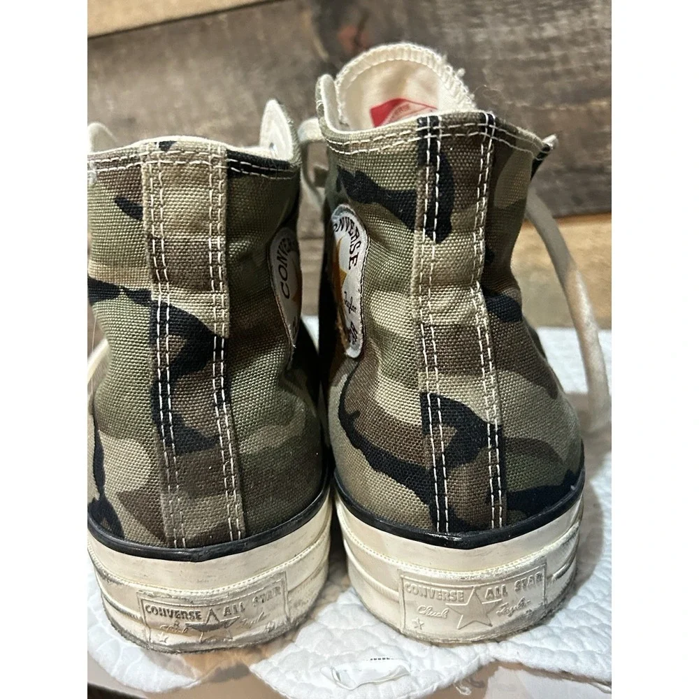Converse Carhartt M7.5 W9.5 WIP x Chuck 70 High 'Camo' 169221C Shoes